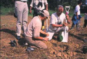 Tree planting by HRH Prince Henrik, Consort of Denmark (2002)