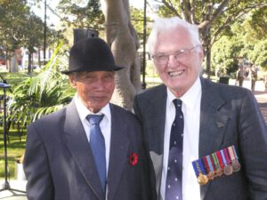 Kaingal with Bill Young, a POW survivor
