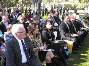 Invited guests at Burwood Park, Sydney
