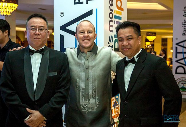 From left: Baton Bijamin, General Manager of Sukau Rainforest Lodge; Zane Smith, Development Manager and Ecotourism New Zealand Lead Innovation Consultant of Tai Poutini Polytechnic; and Mr. Henry Llames, Operation Manager of Borneo Rainforest Lodge. (Photo credit: PATA)