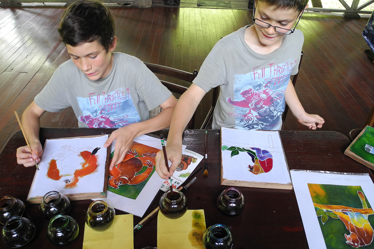 batik painting activities for children