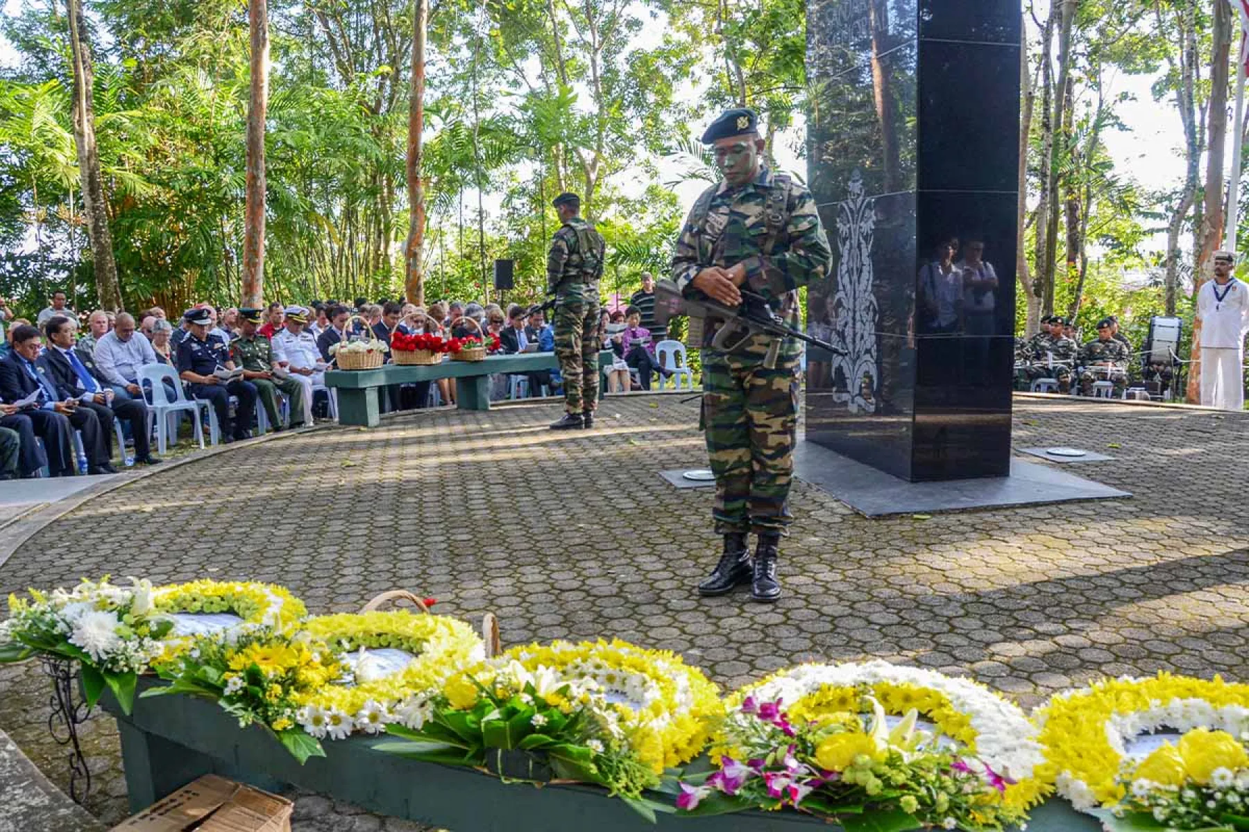 Anzac Day celebration at the Sandakan War Memorial Park
