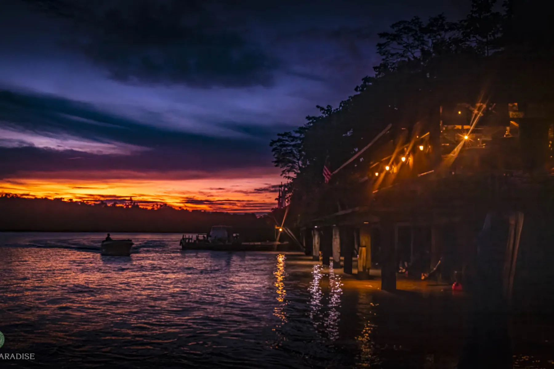 Blue hour at Melapi Restaurant