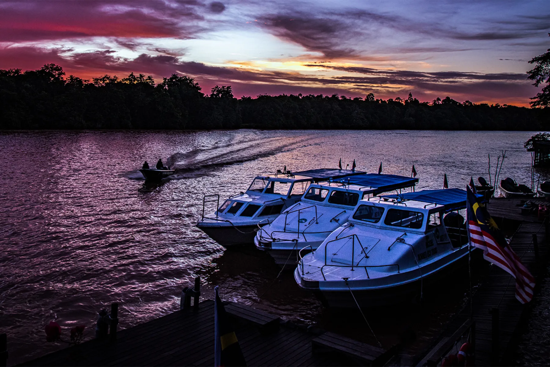 Sunset view from jetty