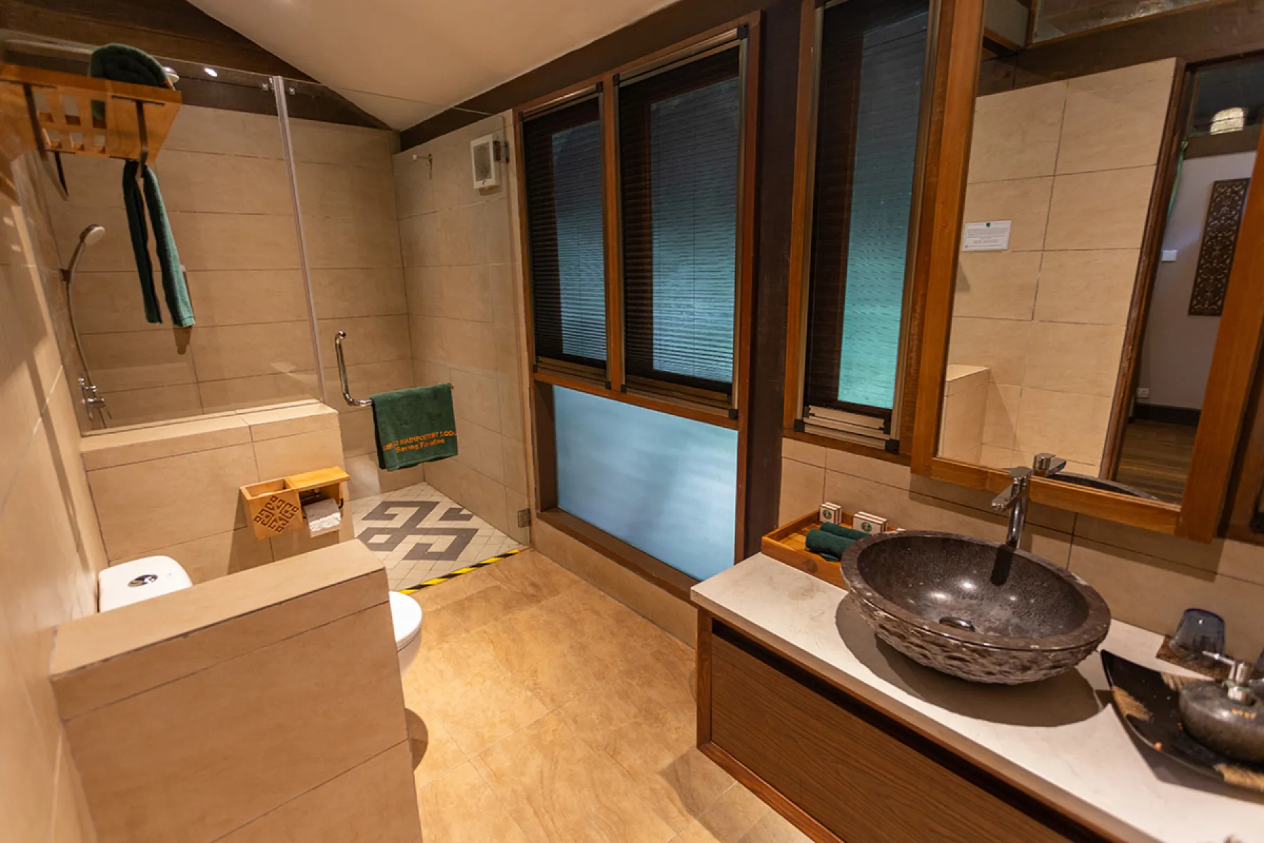 Our Villa bathrooms are spacious with all the creature comforts
